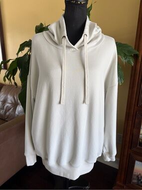 Buffalo David Bitton Women's Super Soft Hoody Pullover Color: Ivory /Size: Large